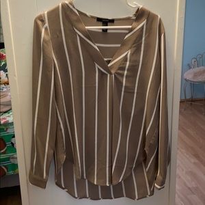 Beige striped blouse